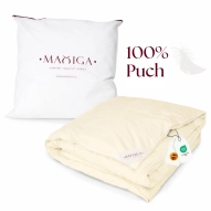 Kołdra Puchowa 200x200 LETNIA1,6KG PUCH 100% KREMOWA  LEKKA