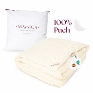 Kołdra Puchowa 200x200 CAŁOROCZNA 1,8KG PUCH 100% KREMOWA  ANTYALERGICZNA