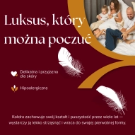 Kołdra Puchowa 140x200 LETNIA 1,6KG PUCH 50% KREMOWA LEKKA