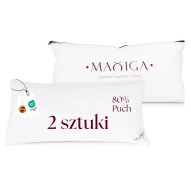 2X PODUSZKA PUCHOWA 40x80 1000G BIEL 80% PUCH ANTYALERGICZNA MIĘKKA 100% BAWEŁNA 2X PODUSZKA PUCHOWA 40x80 1000G BIEL 80% PUCH ANTYALERGICZNA MIĘKKA 100% BAWEŁNA