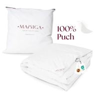Poduszka puchowa 50x60 600g biała 100% puch antyalergiczna miękka 100% bawełna