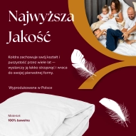 Kołdra Puchowa 160x200 ZIMOWA 2,5KG PUCH 80% BIAŁA CIEPŁA Kołdra Puchowa 160x200 ZIMOWA 2,5KG PUCH 80% BIAŁA CIEPŁA