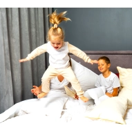 Kołdra Puchowa 135x200 (140X200) LETNIA 1KG PUCH 100% BIAŁA LEKKA