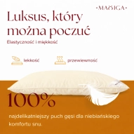 2X PODUSZKA PUCHOWA 70x80 2000G BEŻOWA 100% PUCH ANTYALERGICZNA MIĘKKA 100% BAWEŁNA 2X PODUSZKA PUCHOWA 70x80 2000G BEŻOWA 100% PUCH ANTYALERGICZNA MIĘKKA 100% BAWEŁNA