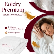 Kołdra Puchowa 135x200 (140X200) LETNIA 1KG PUCH 100% BIAŁA LEKKA