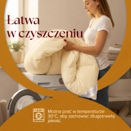 Kołdra Puchowa 160x200 CAŁOROCZNA 1,6KG PUCH 80% KREMOWA
