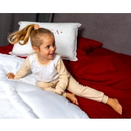 Kołdra Puchowa 135x200 (140X200) LETNIA 1KG PUCH 100% BIAŁA LEKKA