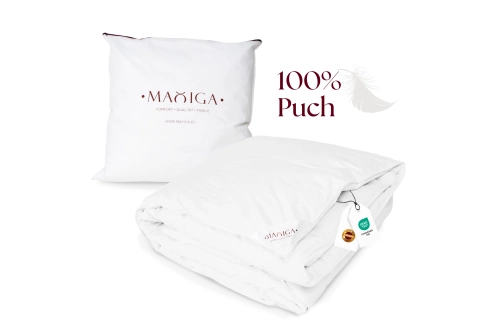 Kołdra Puchowa 135x200 (140x200) CAŁOROCZNA PUCH 100% BIAŁA 1,5KG ANTYALERGICZNA