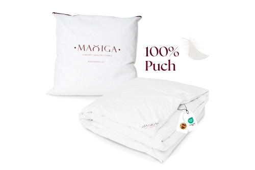 Kołdra Puchowa 135x200 (140X200) LETNIA 1KG PUCH 100% BIAŁA LEKKA