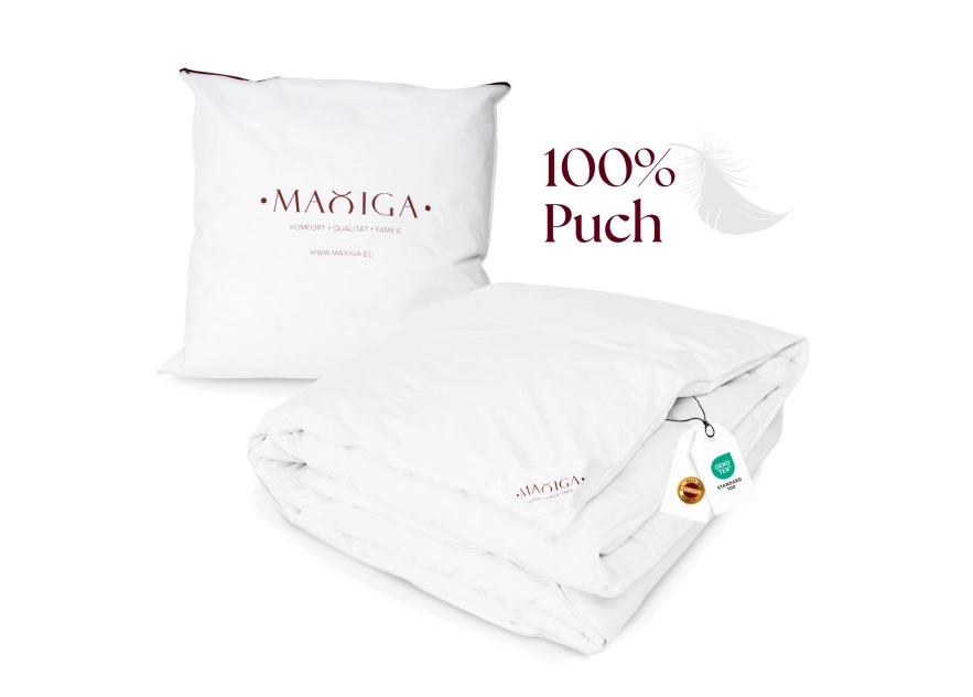 Kołdra Puchowa 200x220 CAŁOROCZNA PUCH 100% BIAŁA 1,6KG ANTYALERGICZNA