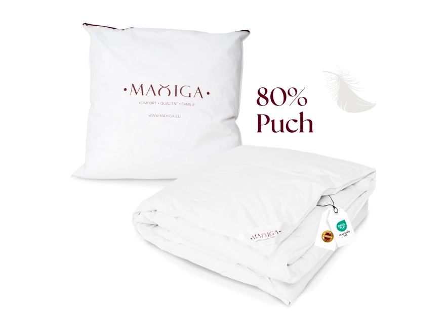 Kołdra Puchowa 135x200 (140x200) LETNIA 1KG PUCH 80% BIAŁA LEKKA