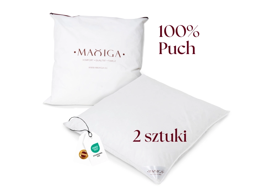 2X PODUSZKA PUCHOWA 50x50 700G BIAŁA 100% PUCH ANTYALERGICZNA MIĘKKA 100% BAWEŁNA 2X PODUSZKA PUCHOWA 50x50 700G BIAŁA 100% PUCH ANTYALERGICZNA MIĘKKA 100% BAWEŁNA