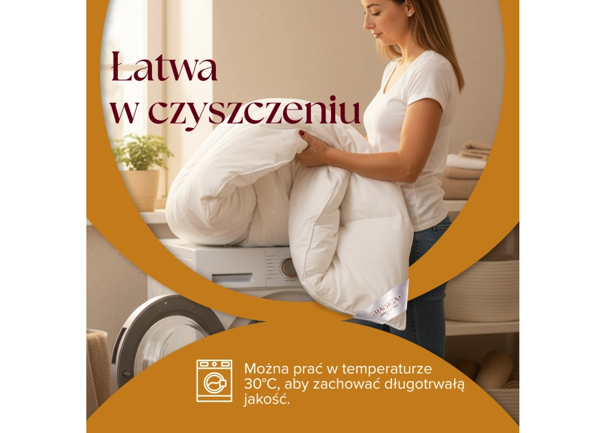 Kołdra Puchowa 135x200 (140x200) LETNIA 1KG PUCH 80% BIAŁA LEKKA