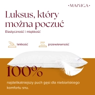 2X PODUSZKA PUCHOWA 40x80 750G BIAŁA 100% PUCH ANTYALERGICZNA MIĘKKA 100% BAWEŁNA 2X PODUSZKA PUCHOWA 40x80 750G BIAŁA 100% PUCH ANTYALERGICZNA MIĘKKA 100% BAWEŁNA