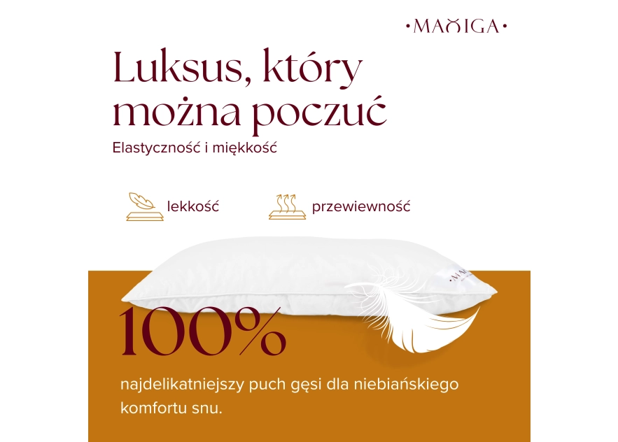 2X PODUSZKA PUCHOWA 40x80 750G BIAŁA 100% PUCH ANTYALERGICZNA MIĘKKA 100% BAWEŁNA 2X PODUSZKA PUCHOWA 40x80 750G BIAŁA 100% PUCH ANTYALERGICZNA MIĘKKA 100% BAWEŁNA