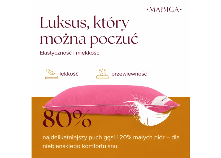 2X PODUSZKA PUCHOWA 40x40 300G RÓŻ 80% PUCH ANTYALERGICZNA MIĘKKA 100% BAWEŁNA 2X PODUSZKA PUCHOWA 40x40 300G RÓŻ 80% PUCH ANTYALERGICZNA MIĘKKA 100% BAWEŁNA