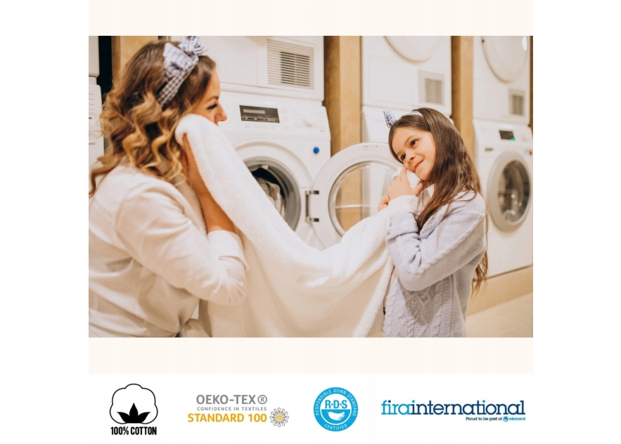 Kołdra Puchowa Dziecięca BIAŁA Do Łóżeczka 135x100 Antyalergiczna 100%Puch