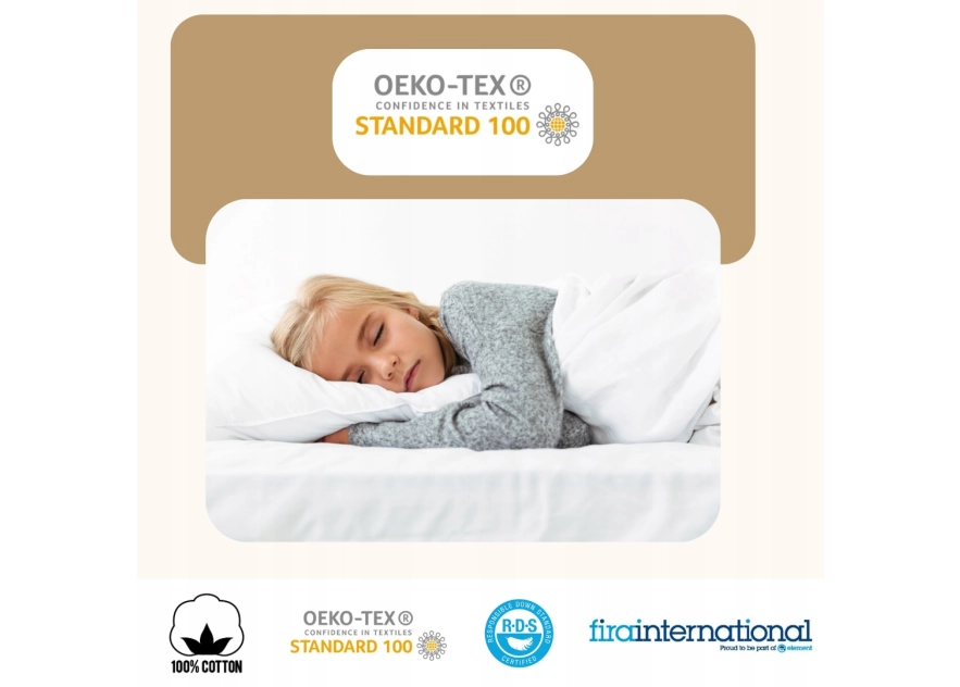 Kołdra Puchowa Dziecięca BIAŁA Do Łóżeczka 135x100 Antyalergiczna 100%Puch