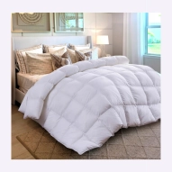 Kołdra Puchowa 200x220 CAŁOROCZNA 1,6KG PUCH 100% Antyalergiczna BIAŁA