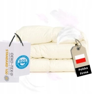 Kołdra Puchowa 200x220 CAŁOROCZNA 1,5KG PUCH 100% Antyalergiczna KREMOWA Kołdra Puchowa 200x220 CAŁOROCZNA 1,5KG PUCH 100% Antyalergiczna KREMOWA