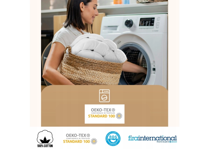 Kołdra Pierzyna 200x200 4KG BIAŁA Jak u Babci z Gęsiego Pierza Całoroczna