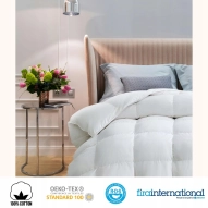 Kołdra Puchowa 220x240 CAŁOROCZNA 2KG PUCH 100% Antyalergiczna BIAŁA