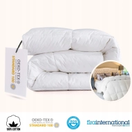 Kołdra Puchowa 220x240 CAŁOROCZNA 2KG PUCH 100% Antyalergiczna BIAŁA