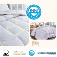 Kołdra Puchowa 220x240 CAŁOROCZNA 2KG PUCH 100% Antyalergiczna BIAŁA