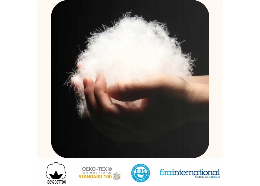 Kołdra Puchowa 220x240 CAŁOROCZNA 2KG PUCH 100% Antyalergiczna BIAŁA