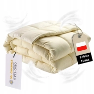 Kołdra Puchowa 160x200 CAŁOROCZNA 2KG KREMOWA 100% Puch i Pierze