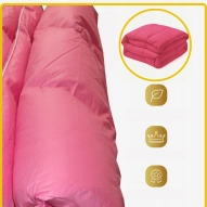 Kołdra Puchowa 180x200 CAŁOROCZNA 2KG RÓŻOWA 100% Puch i Pierze