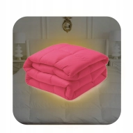 Kołdra Puchowa 180x200 CAŁOROCZNA 2KG RÓŻOWA 100% Puch i Pierze