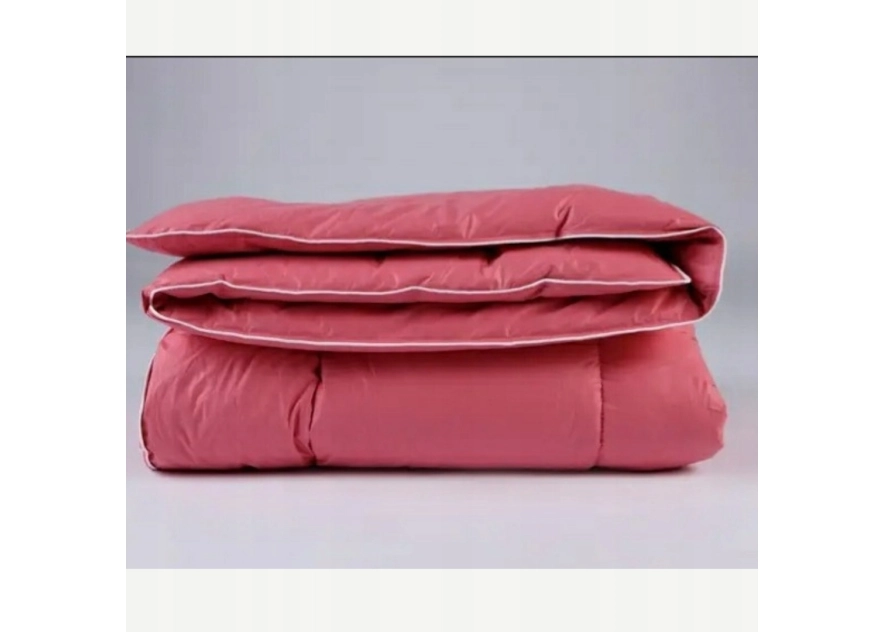 Kołdra Puchowa 180x200 CAŁOROCZNA 2KG RÓŻOWA 100% Puch i Pierze