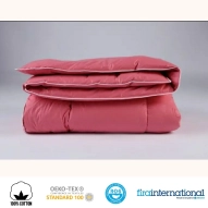 Kołdra Puchowa 200x220 CAŁOROCZNA 1,5KG PUCH 100% Antyalergiczna RÓŻOWA