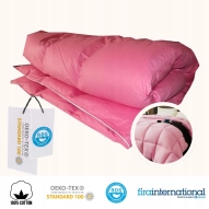Kołdra Puchowa 200x220 CAŁOROCZNA 1,5KG PUCH 100% Antyalergiczna RÓŻOWA