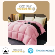 Kołdra Puchowa 200x220 CAŁOROCZNA 1,5KG PUCH 100% Antyalergiczna RÓŻOWA