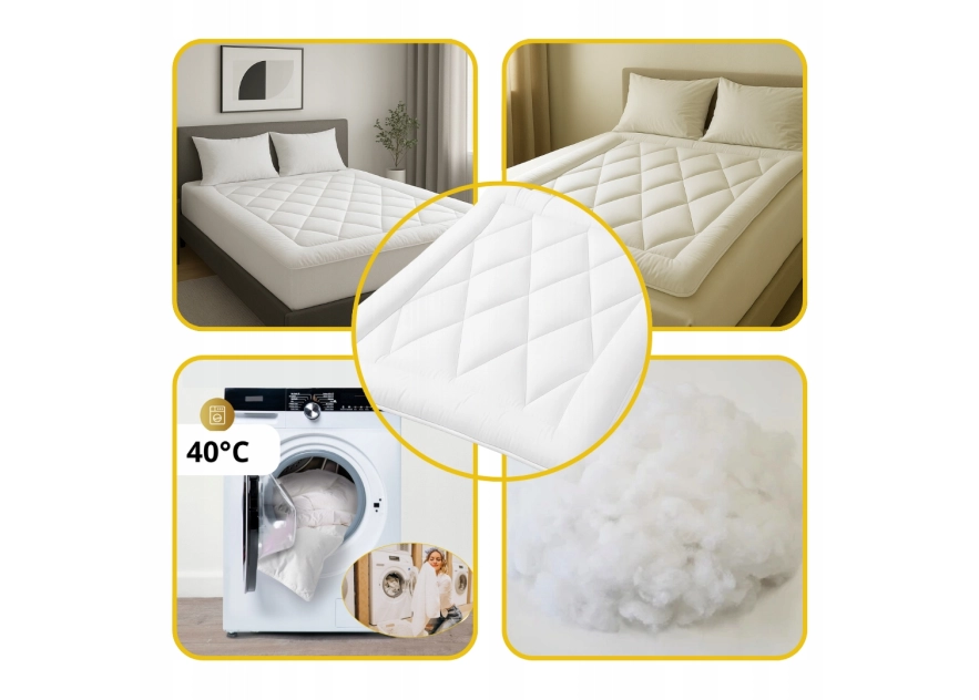 Kołdra Puchowa 160x200 antyalergiczna PREMIUM Sztuczny Puch Całoroczna