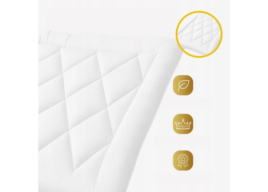 Kołdra Puchowa 160x200 antyalergiczna PREMIUM Sztuczny Puch Całoroczna