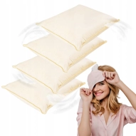 2X PODUSZKA PÓŁPUCHOWA BEŻOWA 70x80 2G ANTYALERGICZNA MIĘKKA 100% BAWEŁNA