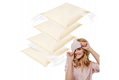 4X PODUSZKA PÓŁPUCHOWA BEŻOWA 40x40 ANTYALERGICZNA MIĘKKA 100% BAWEŁNA 4X PODUSZKA PÓŁPUCHOWA BEŻOWA 40x40 ANTYALERGICZNA MIĘKKA 100% BAWEŁNA