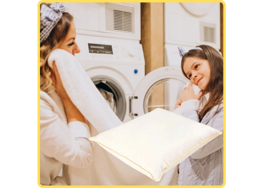 PODUSZKA PÓŁPUCHOWA BEŻOWA 40x40 ANTYALERGICZNA MIĘKKA 100% BAWEŁNA