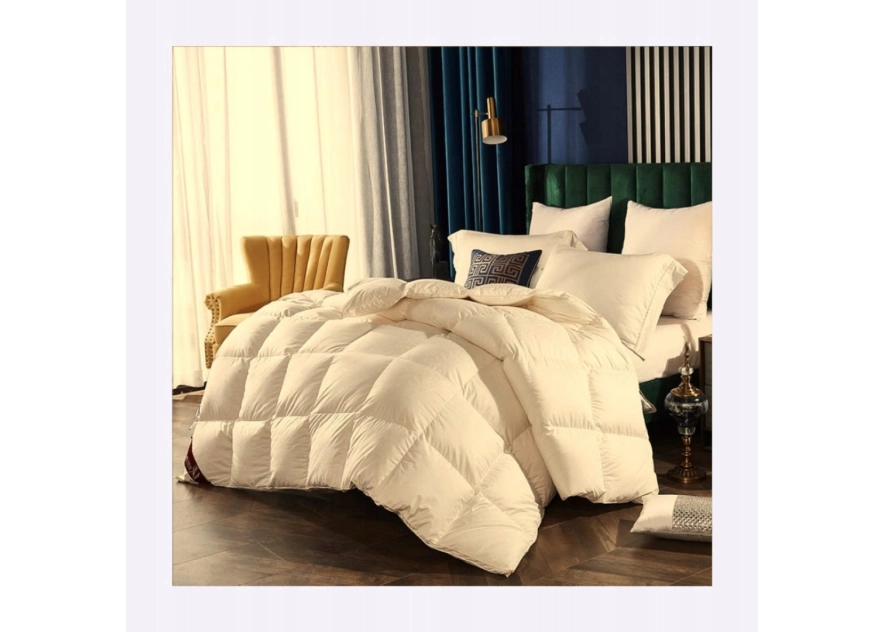 PODUSZKA PÓŁPUCHOWA BEŻOWA 40x40 ANTYALERGICZNA MIĘKKA 100% BAWEŁNA