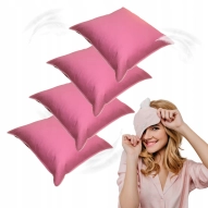 4X PODUSZKA PÓŁPUCHOWA RÓŻ 40x40 ANTYALERGICZNA MIĘKKA 100% BAWEŁNA