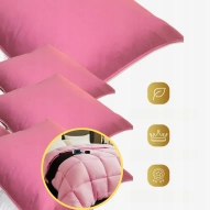 PODUSZKA PÓŁPUCHOWA RÓŻ 70x80 2KG ANTYALERGICZNA MIĘKKA 100% BAWEŁNA