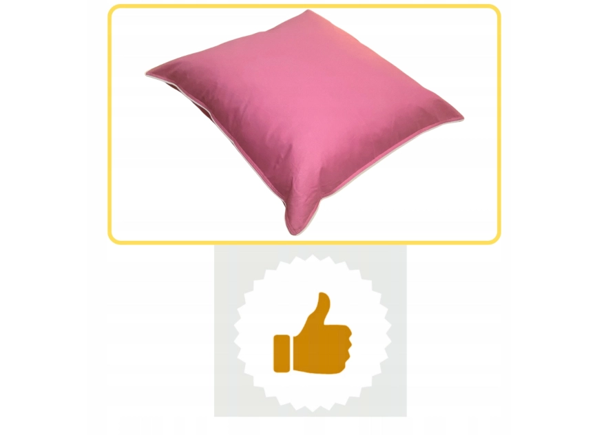 PODUSZKA PÓŁPUCHOWA RÓŻ 70x80 2KG ANTYALERGICZNA MIĘKKA 100% BAWEŁNA